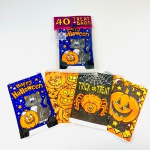 Fun World Vintage 90s Halloween 4 Design Paper Treat Bags